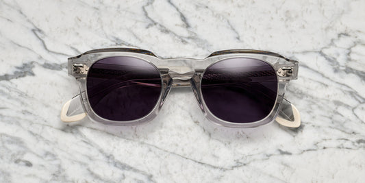 occhiali da sole grigio trasparente