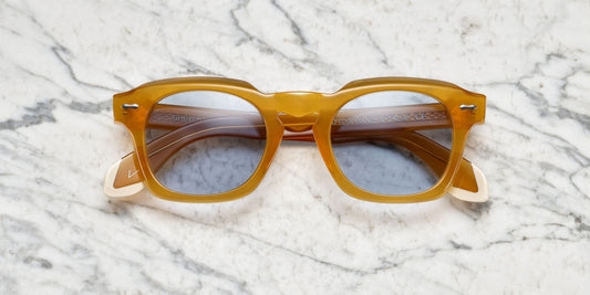 occhiali da sole divertenti montatura ambra